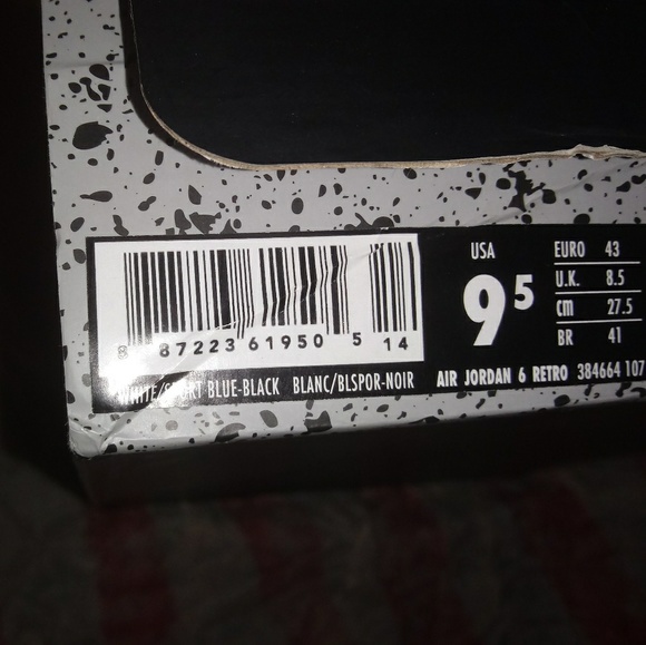 AIR JORDAN 6 RETRO 2014 SPORT BLUE - Picture 7 of 7